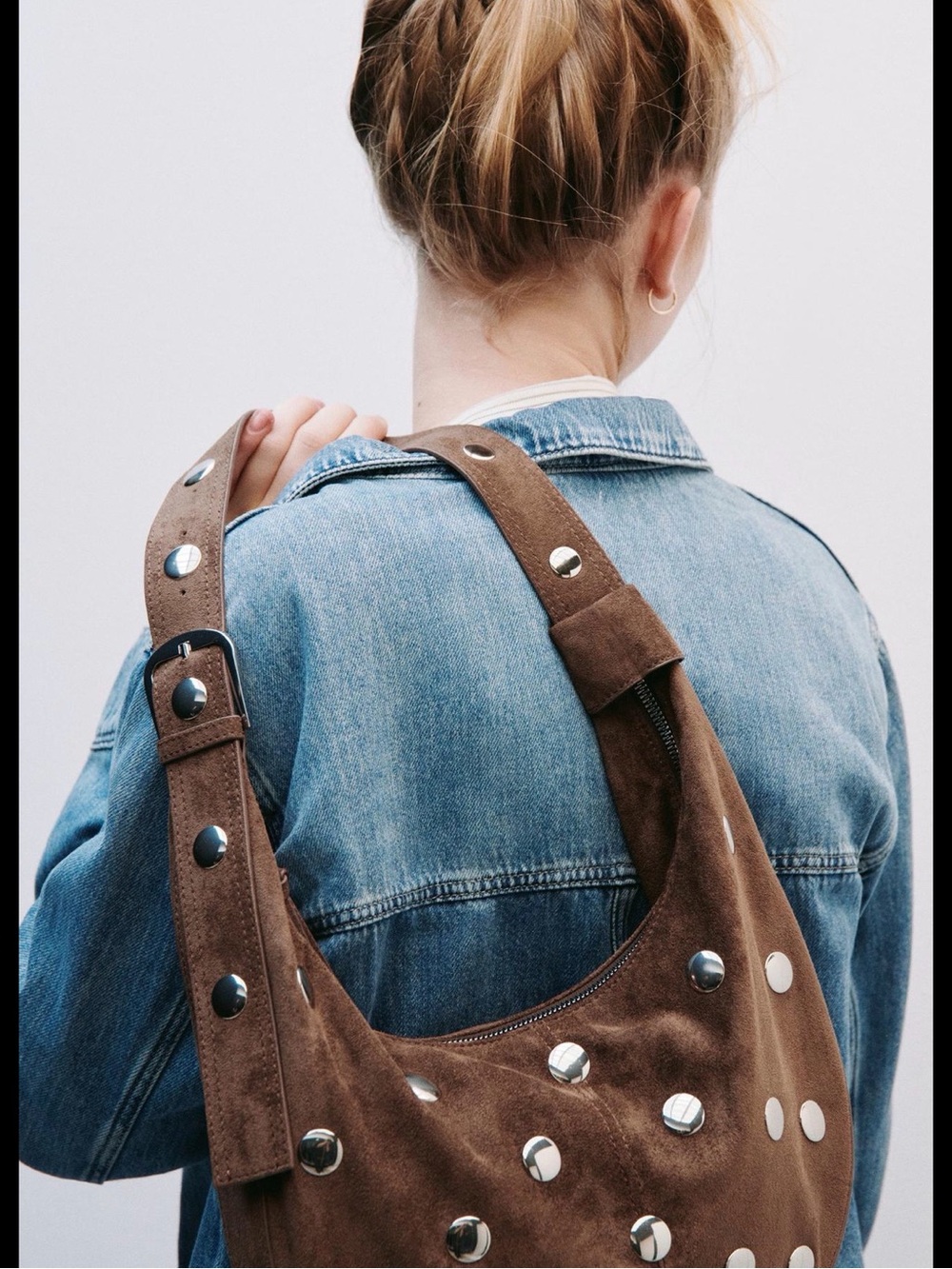 ZARA Stud Shoulder Bag
